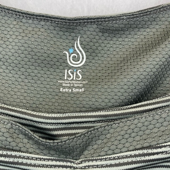 Isis- Gray Striped Workout Tank- Sz. XS - Picture 4 of 10